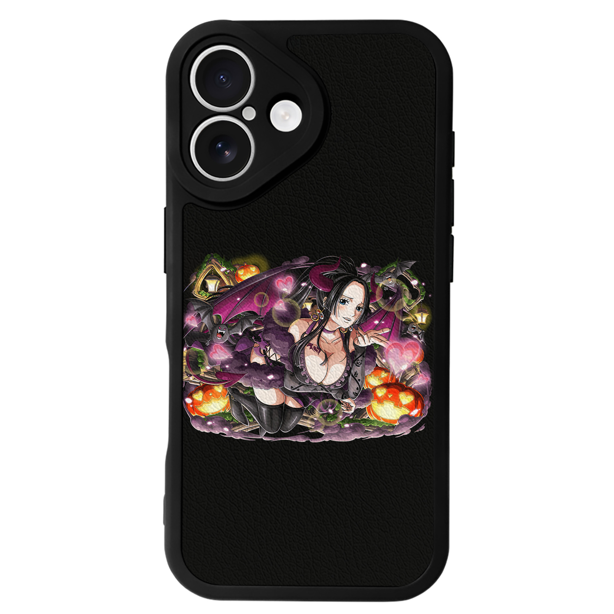 （画像用） ワンピース ボア・ハンコック ONE PIECE Boa·Hancock 【iPhone 16シリーズ対応】シリコンスマホケース（レザー調） 材質：シリコン